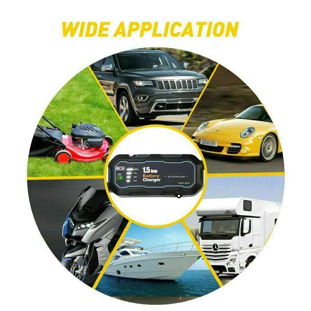 Smart Battery Charger 12V Portable
