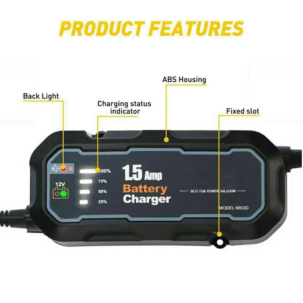 Smart Battery Charger 12V Portable