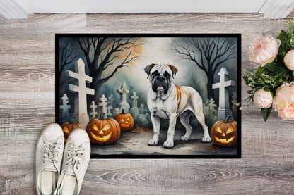 Boxer Night Hill Halloween Doormat