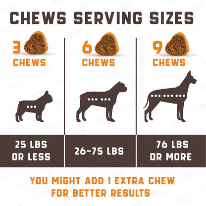 Natural Calming Chews for Dogs with Hemp Oil and Valerian Root Chicken (180)