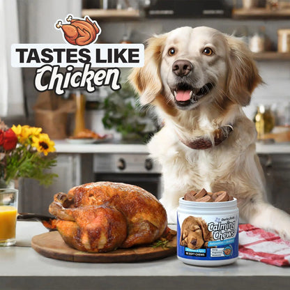 Easy Breezy: Chicken Calming Chews for Dogs 90