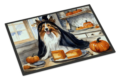 Sheltie Fall Kitchen Pumpkins Doormat