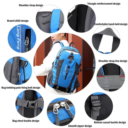 Men Women Travel Backpack Rucksack Camping Laptop Hiking School Book Bag USA