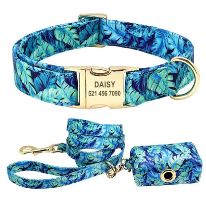 Custom Pet Collar & Leash Combo