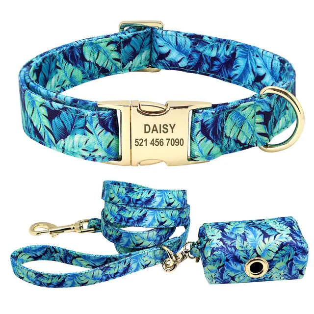 Custom Pet Collar & Leash Combo