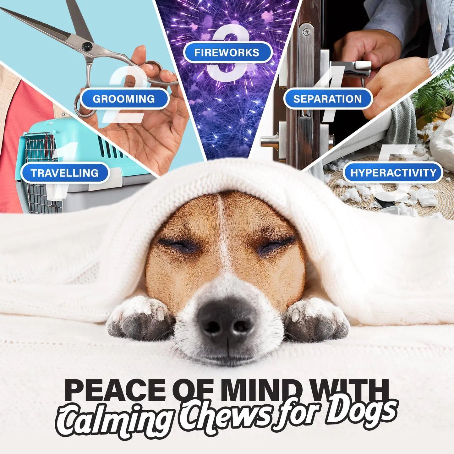 Easy Breezy: Chicken Calming Chews for Dogs 90