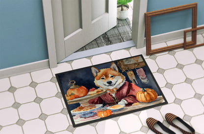 Shiba Inu Fall Kitchen Pumpkins Doormat