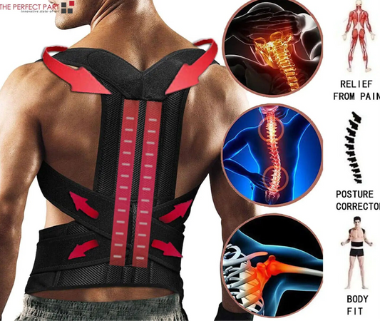 Adjustable Posture Corrector Low Back Support Shoulder Brace Belt For Men Women