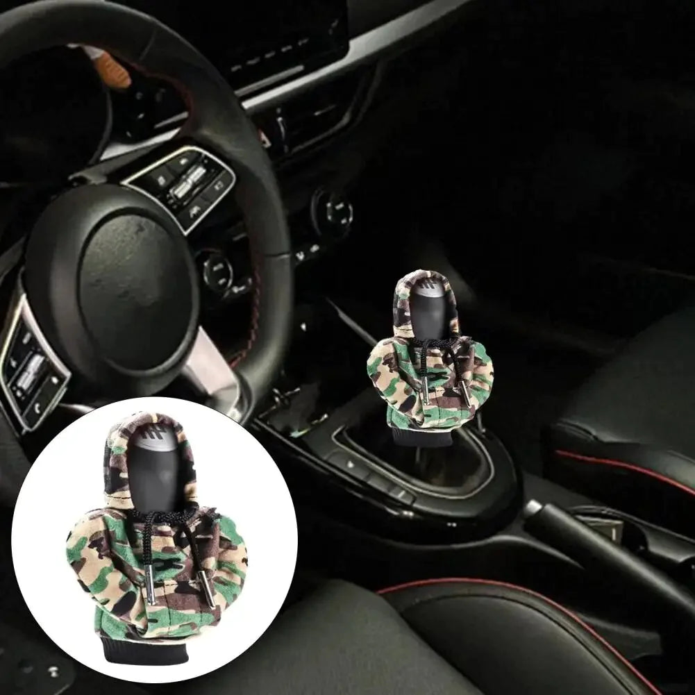 Car Gear Shift Cover Mini Hoodie Gear Shift Cover for Car Shifter Interior Trim