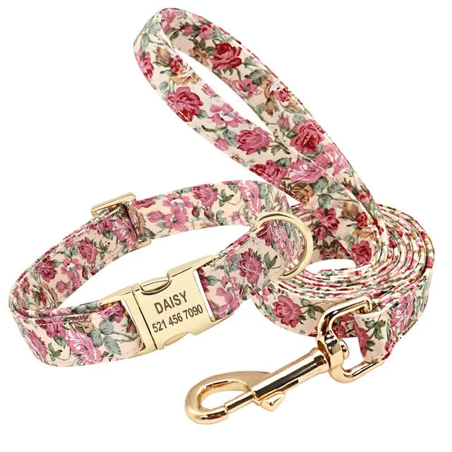 Custom Pet Collar & Leash Combo