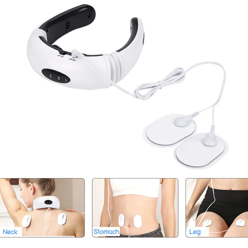 Electric Cervical Pulse Neck Massager Muscle Relax Massage Magnetic Therapy