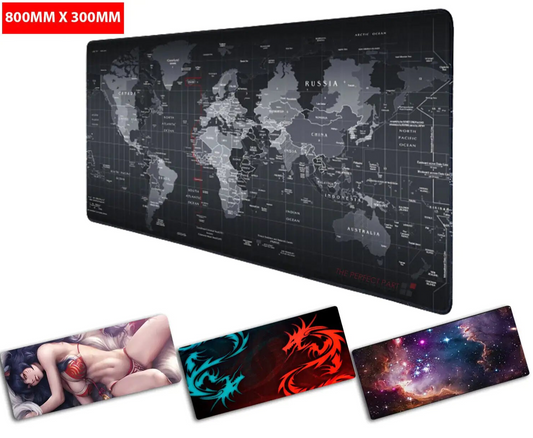 Extended Gaming Mouse Pad Desk Keyboard Mat Large Size 800MM X 300MM 31x12