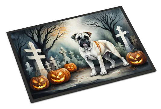 Boxer Night Hill Halloween Doormat