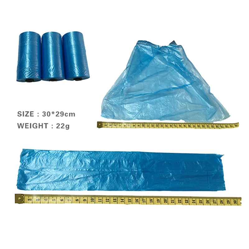 LED Retractable Dog Leash with Waste Bag – Night Safety