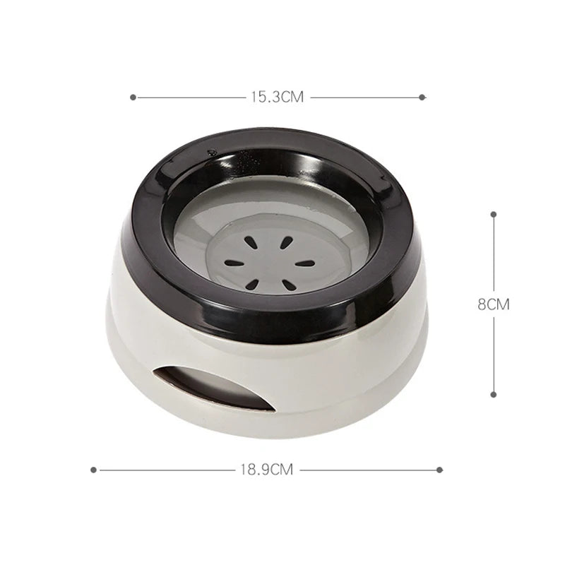 No-Spill Floating Pet Water Bowl – Mess-Free Drinking for Dogs & Cats
