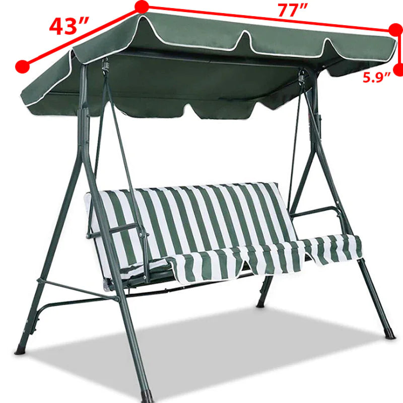 Patio Outdoor Garden Swing 300D Canopy Replacement Porch Top Cover Seat