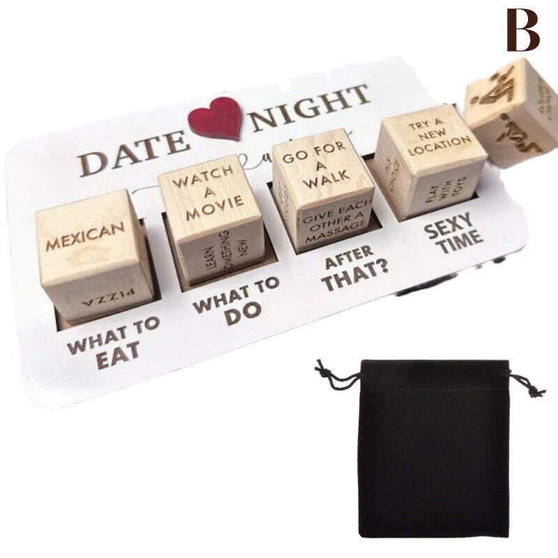 Date Night Dice After Dark Edition Date Night Wooden Dice Game For Couples Fun