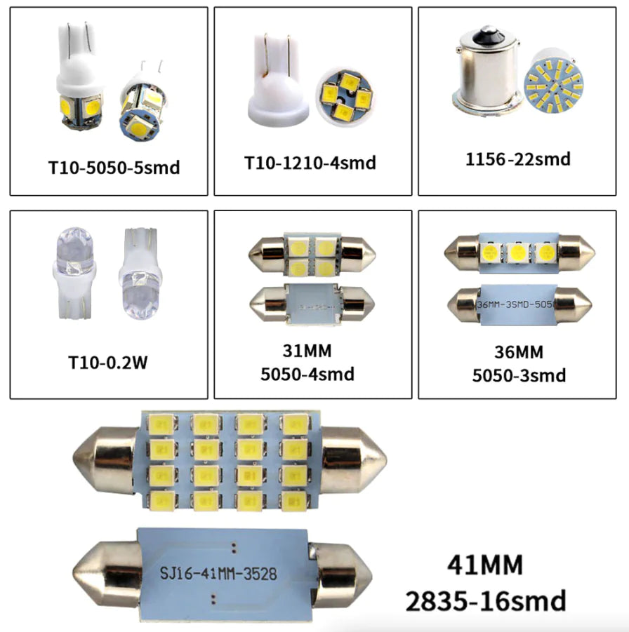 LED Car Lighting Kit (28 Pieces)