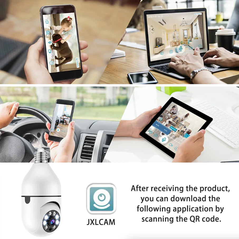 360° Light Bulb Camera