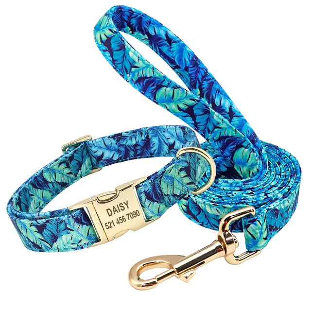 Custom Pet Collar & Leash Combo