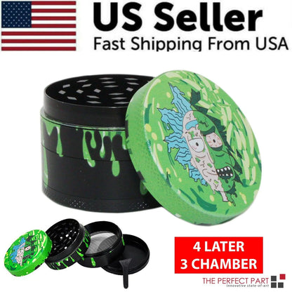 Premium 4-Layer Herbal Crusher – 50mm Aluminum Grinder