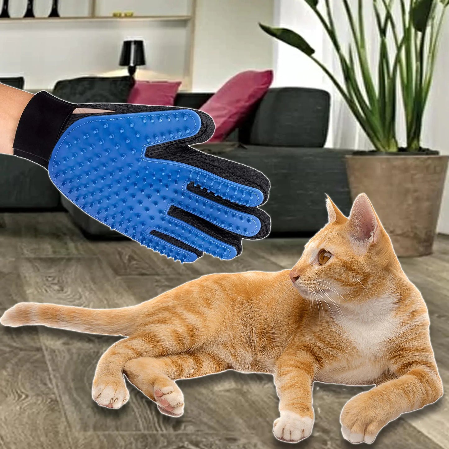 PetCare Grooming Mitts: Gentle Deshedding & Massage