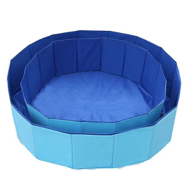 Foldable Dog Pool Pet Bathtub Summer Cooling Bathing Pool