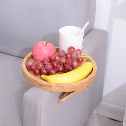 Clip-On Tray Natural Bamboo Sofa