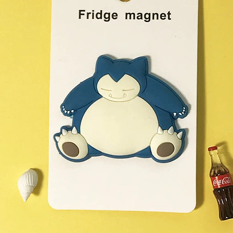Pokémon Kawaii Fridge Magnet Set – Pikachu, Snorlax & Eevee Decor