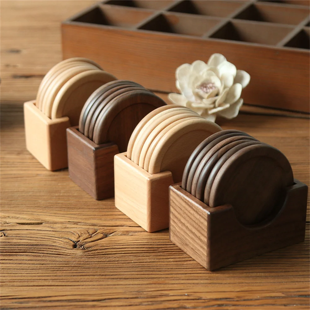 KyotoNest™ Walnut Coaster Set