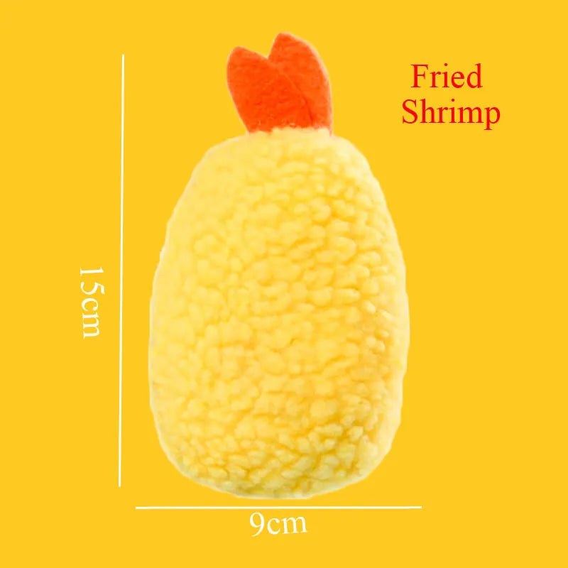 Plush Squeaky Dog Toy – Ice Cream, Fries & Burger Chew Accessories