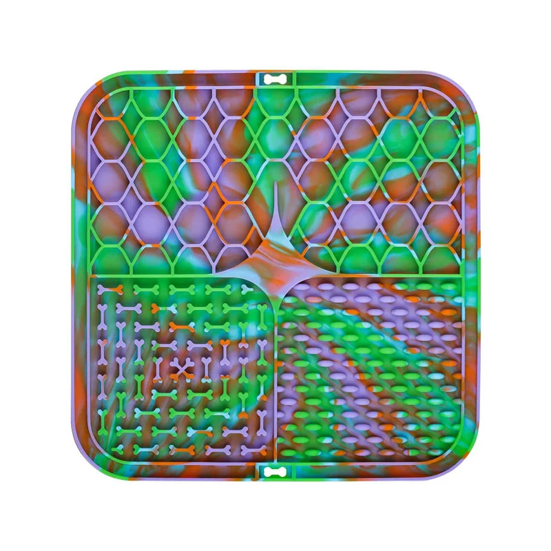 Calming Dog Lick Pad – Durable Silicone Slow Food Mat & Bath Distraction
