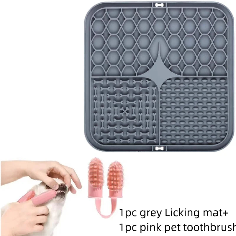 Calming Dog Lick Pad – Durable Silicone Slow Food Mat & Bath Distraction