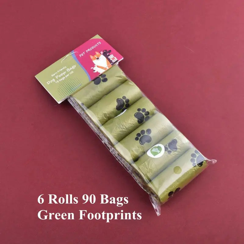 1/42 Roll Pet Biodegradable Trash Bag Dog Poop Bags Bulk  Scented Poop Bag Degradable Cat Waste Bags Dog Poop Dispenser