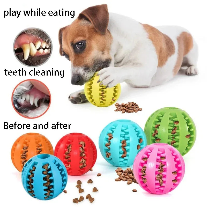 EcoBite Ball – Juguete Interactivo de Goma Natural para Perros