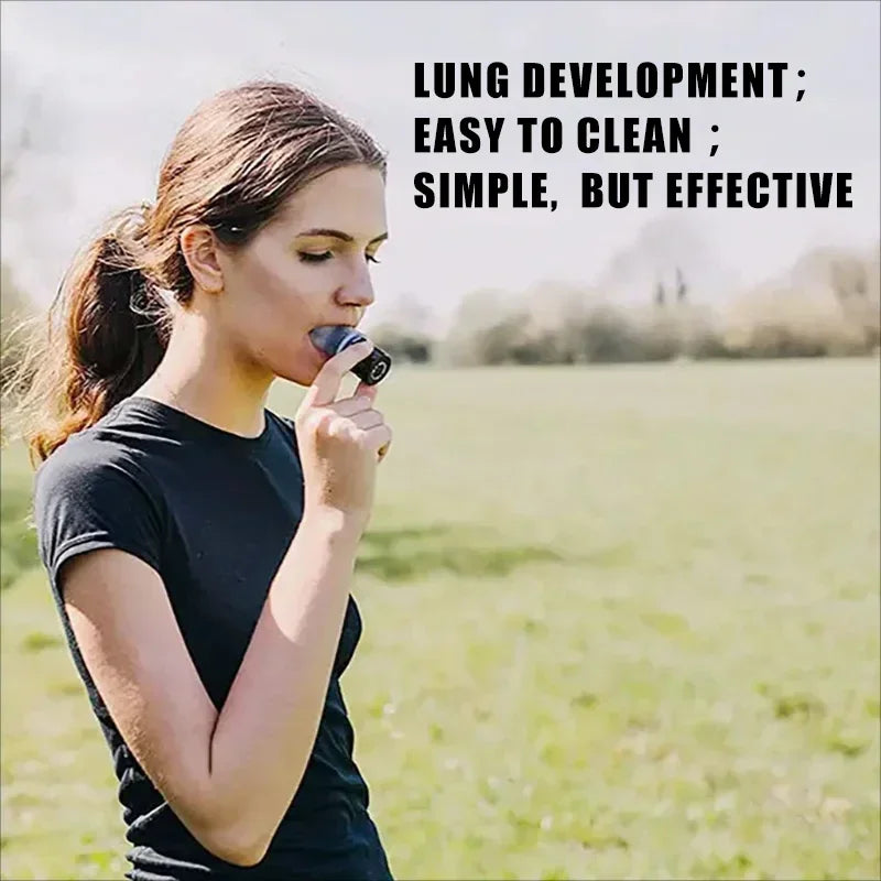 BreatheFit™ Portable Lung Exerciser – Silicone Breathing Trainer