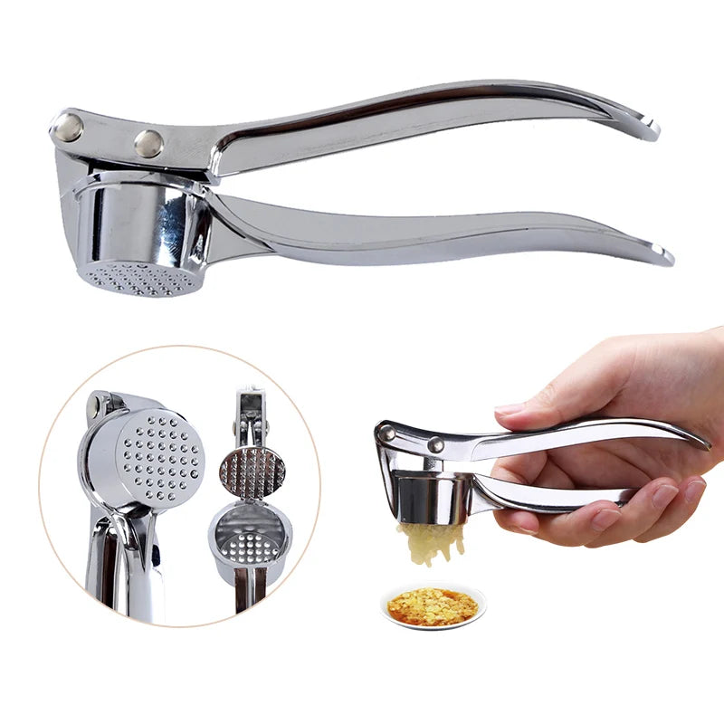 Garlic Press Crusher Mincer Kitchen Stainless Steel Garlic Smasher Squeezer Manual Press Grinding Tool Kitchen Accessories