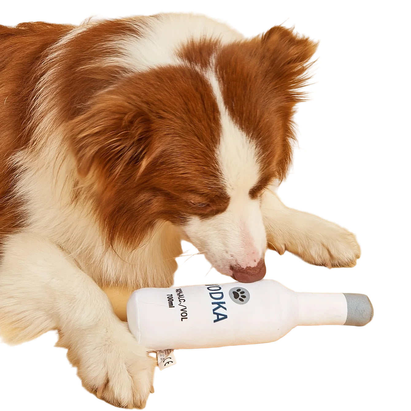 Wine Bottle Plush Dog Toy – Durable Chew & Teeth Grinding Toy