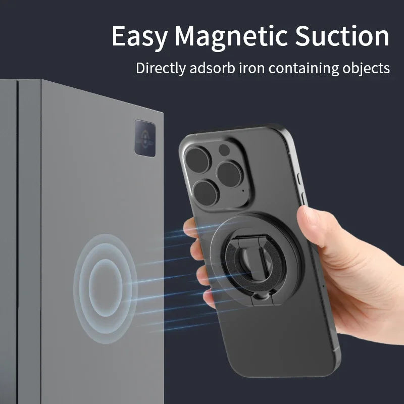 MagSafe Double-Sided Magnetic Phone Ring Holder & Stand – Portable, Foldable Grip & Support for Ultimate Convenience!