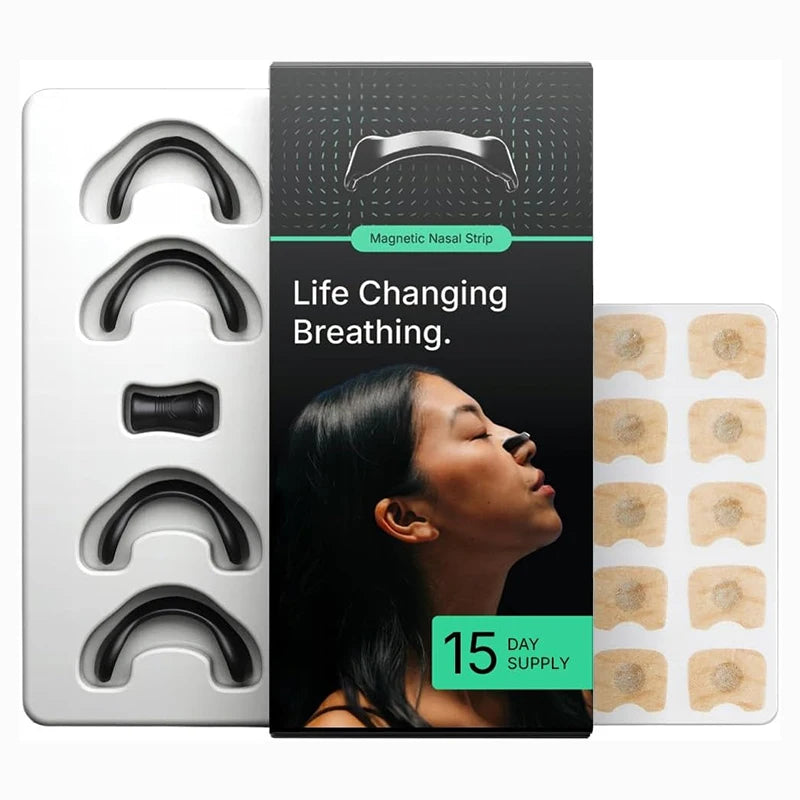 Magnetic Nasal Breathing Strips for Better Sleep & Oxygen Flow
