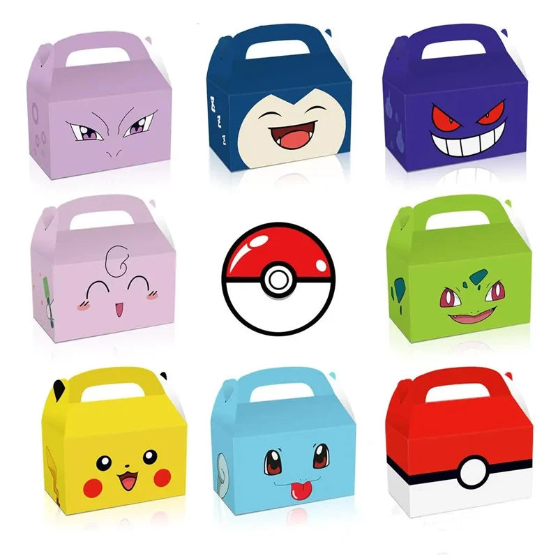 Pokémon Party Gift Bags – Pikachu Candy Favor Boxes for Birthdays