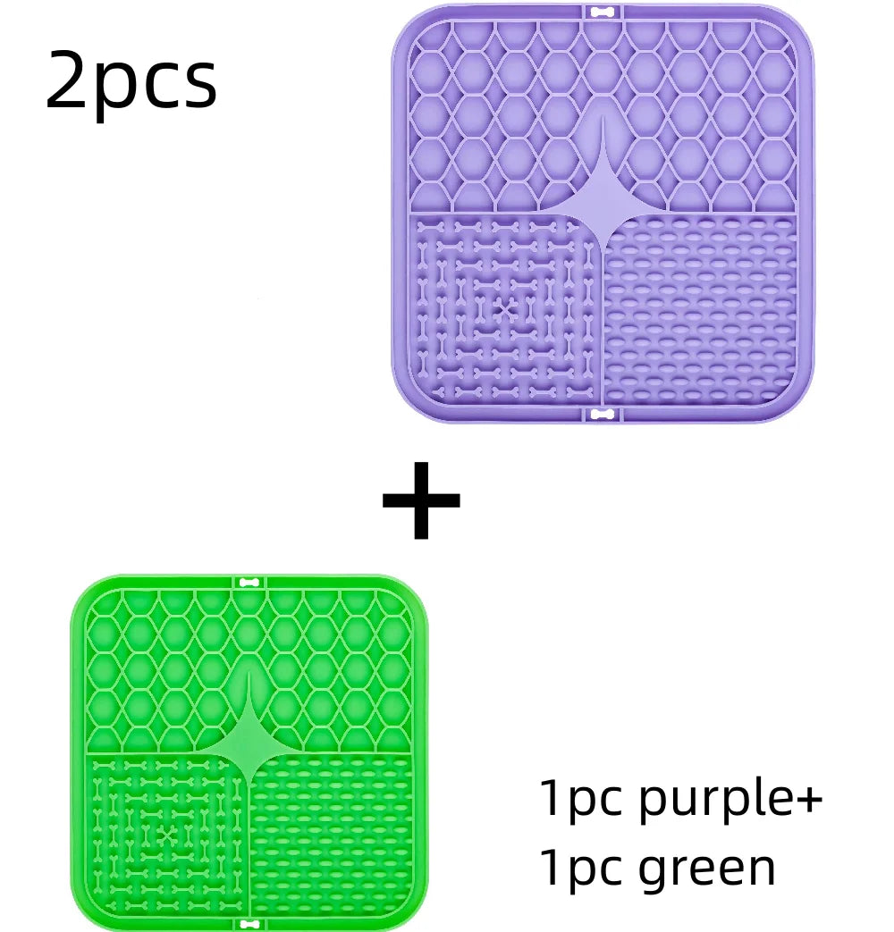 Calming Dog Lick Pad – Durable Silicone Slow Food Mat & Bath Distraction