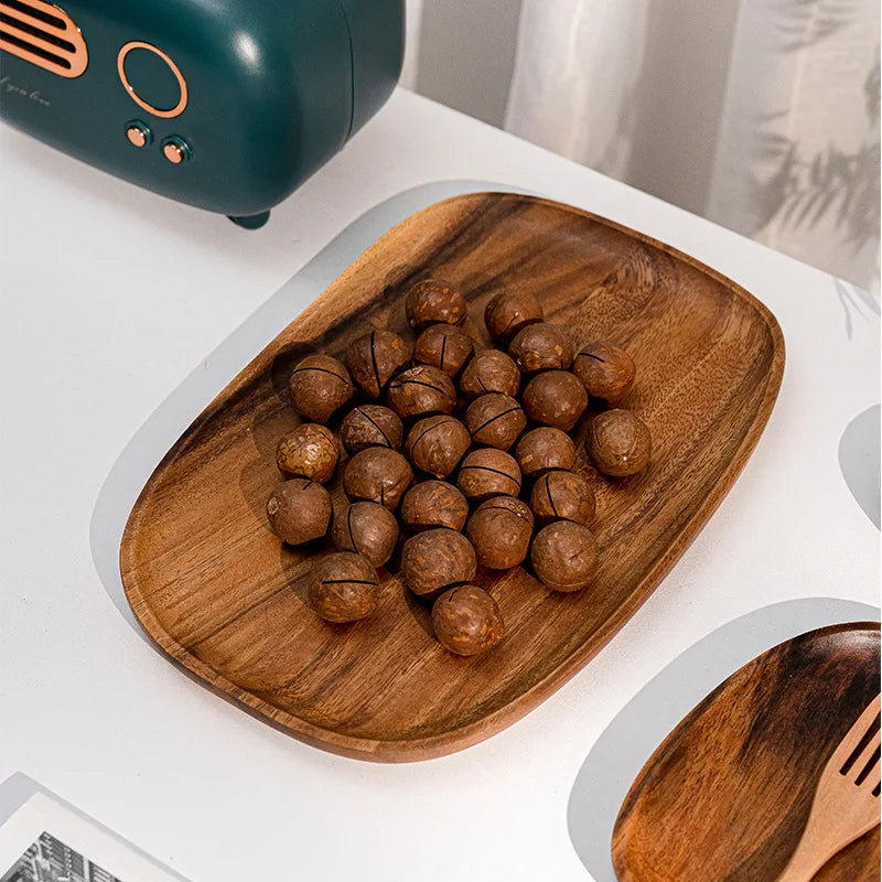 NaturaCraft™ Oval Wood Serving Tray