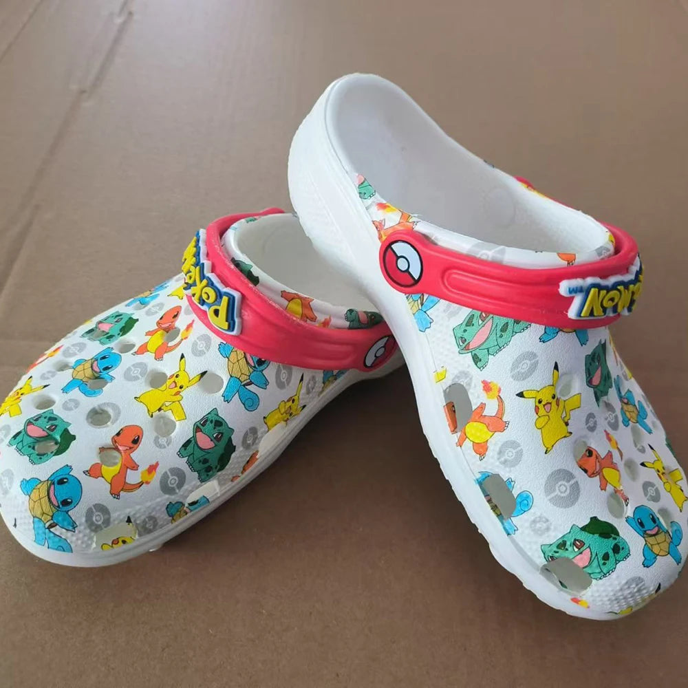 Pokémon Anime Sandals – Pikachu, Squirtle, Charmander Summer Slippers