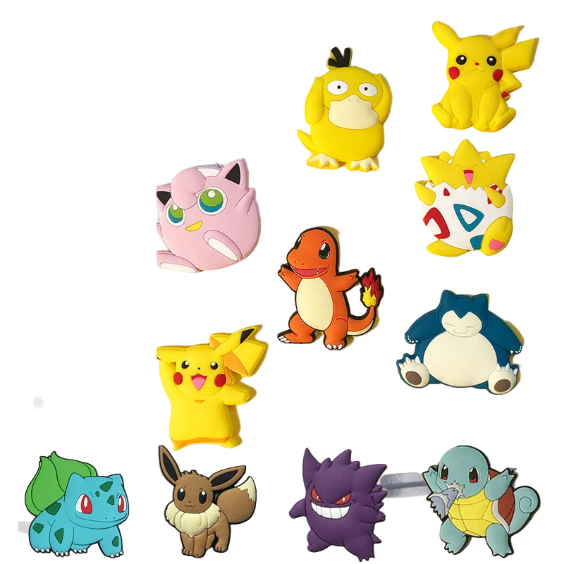 Pokémon Kawaii Fridge Magnet Set – Pikachu, Snorlax & Eevee Decor