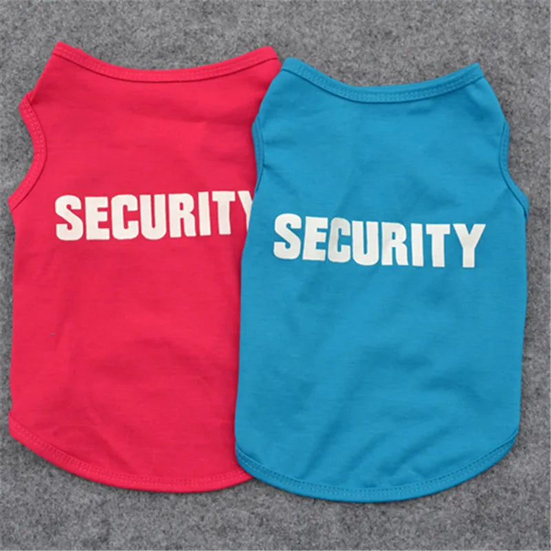 Security Dog Shirt – Summer Pet Vest for Small Dogs, Puppies & Cats