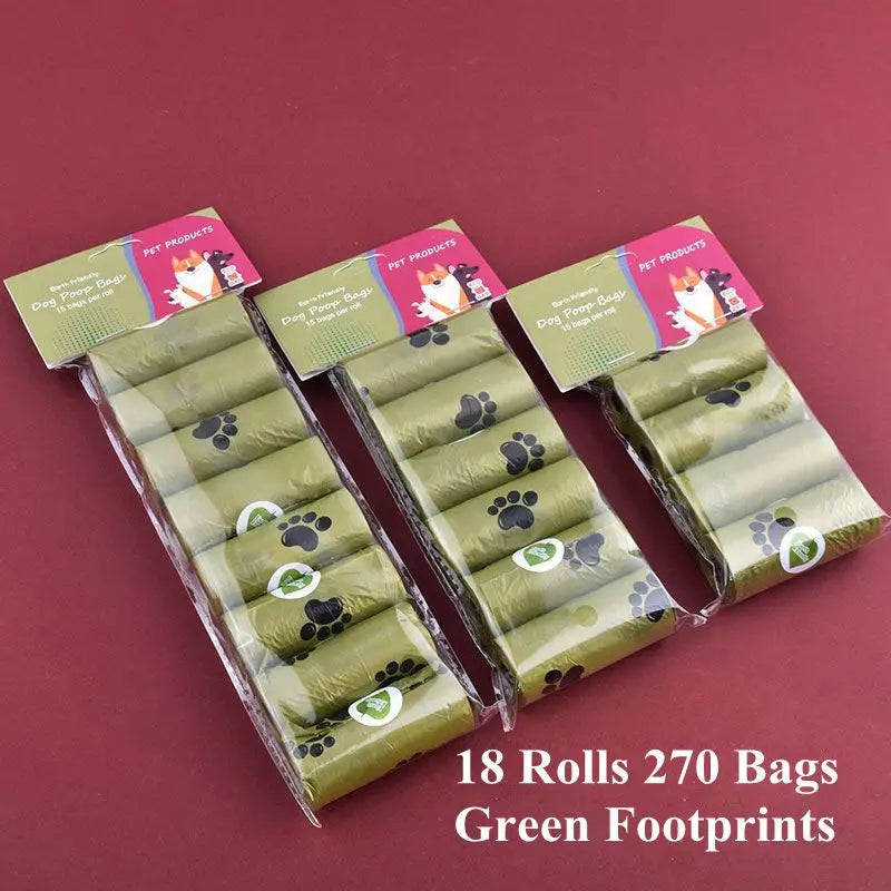 1/42 Roll Pet Biodegradable Trash Bag Dog Poop Bags Bulk  Scented Poop Bag Degradable Cat Waste Bags Dog Poop Dispenser