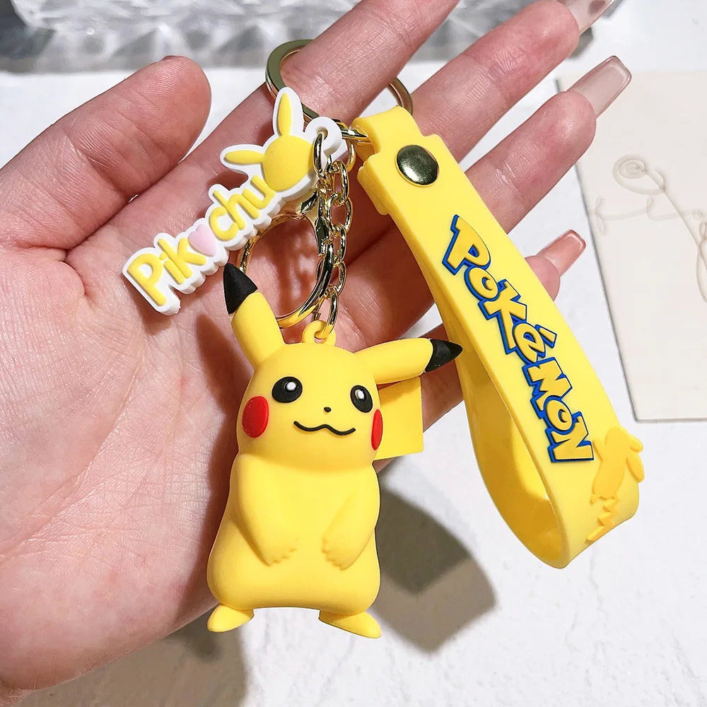 Pokémon Kawaii Keychain Set – Pikachu, Charmander & Psyduck Charms