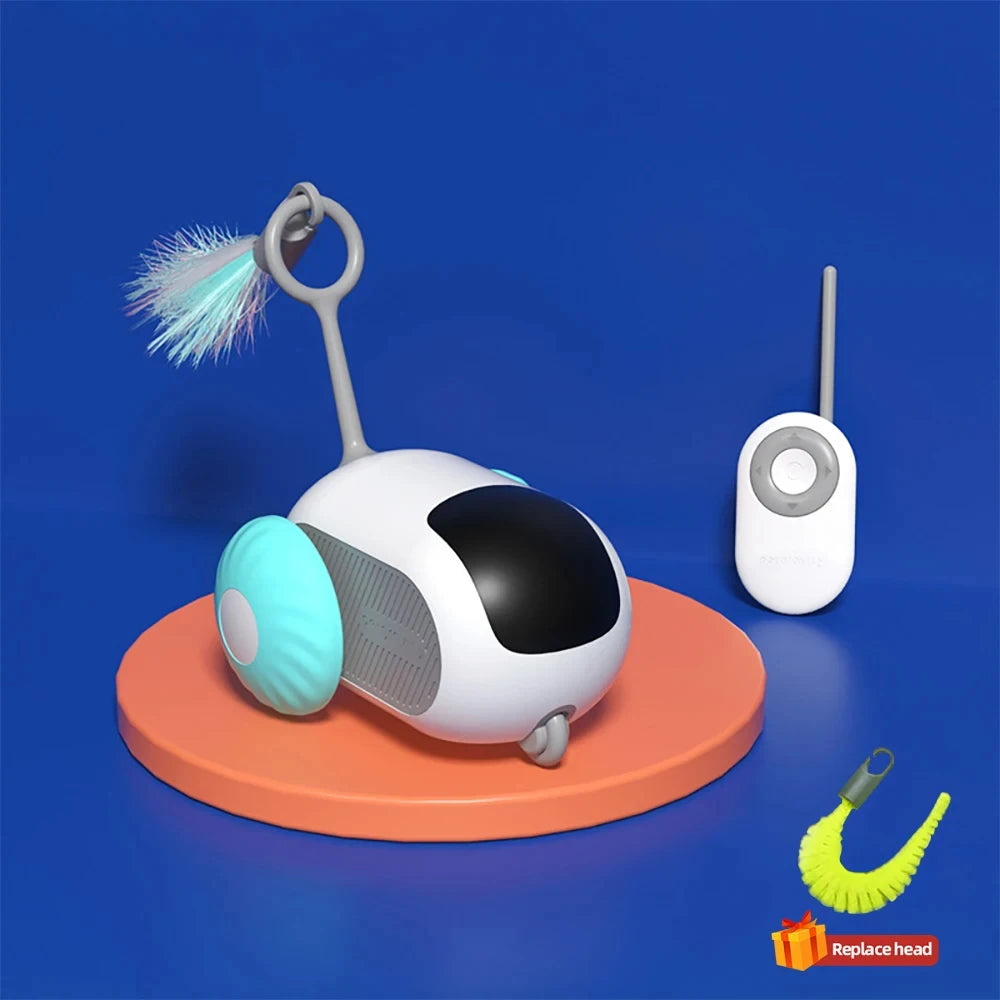 Interactive Pet Toy Car – Automatic & Remote-Controlled Play for Cats and Kittens