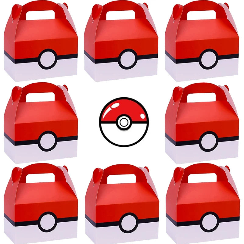 Pokémon Party Gift Bags – Pikachu Candy Favor Boxes for Birthdays